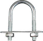 ASSA ABLOY AMERICAS RESIDENTIALI NC U Bolt, #132 Zinc, 1/4 x 1-1/8 x 2-1/4 In.