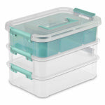 STERILITE Sterilite 14138606 Tray Organizer, Clear, 10-5/8 in L, 7-1/4 in W, 7-3/4 in H HOUSEWARES STERILITE