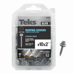 ITW BRANDS #10 x 2" Hex Washer Head Sharp Point Metal-to-Wood ELITE Roofing Screws 80-Ct.