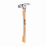 MILWAUKEE ELECTRIC TOOL CORP 16 oz. Titanium Hammer, Milled Face, 18 In. Curved Handle