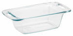 PYREX Pyrex 1085799 Loaf Pan, 11.4 in L, 6.1 in W, 3.2 in H, Glass, Dishwasher Safe: Yes HOUSEWARES PYREX