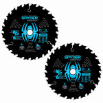 J S PRODUCTS Tarantula Framing Circular Saw Blade, 24-Tooth, 6-1/2 In., 2-Pk. TOOLS J S PRODUCTS