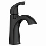 MOEN Moen 84505 Series 84505BL Bathroom Faucet, 1.2 gpm, 1-Handle, Stainless Steel, 4 in Faucet Centers, Lever Handle PLUMBING, HEATING & VENTILATION MOEN