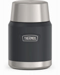 THERMOS LLC Insulated Food Jar & Spoon, Stainless Steel, Granite Color, 16 oz. HOUSEWARES THERMOS LLC
