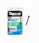 ITW BRANDS Tapcon 1/4 x 2-1/4 in Black Hex Washer Head Concrete Screw 75 Pack