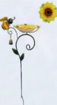 FUSION PRODUCTS LTD. Solar LED Bird Feeder Stick Light, Metal & Glass, 35 In. High ELECTRICAL FUSION PRODUCTS LTD.