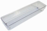 INTERDESIGN INC Linus Drawer Organizer, Clear/Chrome Plastic, 3 x 12 x 2 In.