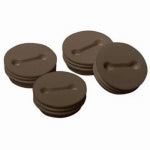 RACO INCORPORATED Weatherproof Closure Plugs, 1/2 In. NPT, Bronze, 3-Pk.