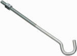 ASSA ABLOY AMERICAS RESIDENTIALI NC Hook Bolt with Hex Nut, Zinc, 3/8 x 10 In.
