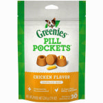 AMERICAN DISTRIBUTION & MFG Pill Pockets Dog Treats, Chicken Flavor, Large Dog, 7.9 oz.