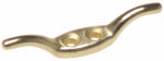 APEX TOOLS GROUP LLC Rope Cleat, Brass Plated, #4015, 2.5-In. HARDWARE & FARM SUPPLIES APEX TOOLS GROUP LLC