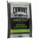 DURAFLAME COWBOY INC Hardwood BBQ Pellets, Charcoal & Apple, 20 Lbs.