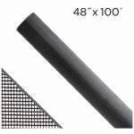 SAINT-GOBAIN ADFORS Aluminum Screening Roll, Black, 48 In. x 100 Ft.
