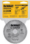 DEWALT ACCESSORIES Dry-Cut Diamond Wheel, 4 In. TOOLS DEWALT ACCESSORIES