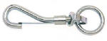 APEX TOOLS GROUP LLC Swivel Spring Snap, Round Eye, Zinc Finish, 3/4-In.