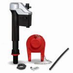 KORKY Korky 818MP Fill Valve and Flapper Kit, <1.6 gpf, Rubber Body, Black/Red/Silver, Anti-Siphon: No PLUMBING, HEATING & VENTILATION KORKY