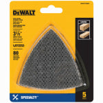 DEWALT DEWALT DWASPTRIM80 Mesh Sandpaper, 80 Grit, Medium, Silicone Carbide Abrasive, 3-3/4 in L TOOLS DEWALT