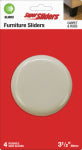 SHEPHERD HDWE. PROD., LLC. Super Sliders 3-1/2" Hard Plastic Gliders 4 pack