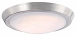 WESTINGHOUSE LIGHTING CORP LED Light, Flush Mount, Brushed Nickel/Frosted Lens, 1100 Lumens, 20-Watt, 11-In. ELECTRICAL WESTINGHOUSE LIGHTING CORP