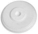 ASSA ABLOY AMERICAS RESIDENTIALI NC Doorstop, Wall, Cover Up, White