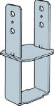 SIMPSON STRONG-TIE Simpson Strong-Tie CB CB44 Column Base, 4 x 4 in Post, 7 ga Gauge, Steel, Galvanized HARDWARE & FARM SUPPLIES SIMPSON STRONG-TIE