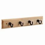 ASSA ABLOY AMERICAS RESIDENTIALI NC Key Hook Rack, 4 Oil Rubbed Bronze Hooks on Natural Rail, 9 In. HARDWARE & FARM SUPPLIES ASSA ABLOY AMERICAS RESIDENTIALI NC