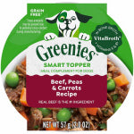 AMERICAN DISTRIBUTION & MFG Smart Topper Wet Dog Food Topper, High Protein Beef, Peas & Carrots, 2 oz.