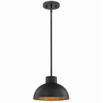 WESTINGHOUSE LIGHTING CORP Malte 1-Light Mini Pendant Fixture, Hammered Oil Rubbed Bronze, 6.5 x 10.25-In. ELECTRICAL WESTINGHOUSE LIGHTING CORP