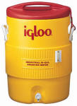 IGLOO CORPORATION Commercial Water Cooler, Safety Yellow/Red Lid, 10-Gallons