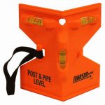 HULTAFORS Johnson 175-O Post and Pipe Level, 3-1/4 in L, 3-Vial, Non-Magnetic, Plastic, Orange TOOLS HULTAFORS