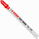 FREUD T-Shank Jigsaw Blade, Bi-Metal, For Wood, 6 TPI, 4-In., 5-Pk.