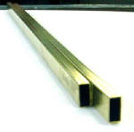 K & S PRECISION METALS Rectangular Brass Tube, 1/8 x 1/4 x 12 In.