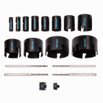 J S PRODUCTS 18-Pc. Carbide-Tip Hole Saw Kit TOOLS J S PRODUCTS