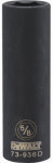 DEWALT DEWALT DWMT73936OSP Impact Socket, 5/8 in Socket, 1/2 in Drive, 6-Point, CR-440 Steel, Black Oxide TOOLS DEWALT
