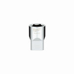 MILWAUKEE Milwaukee 45-34-9119 Socket, 18 mm Socket, Standard Socket, 1/2 in Drive, 6-Point, Chrome Vanadium Steel, Chrome TOOLS MILWAUKEE