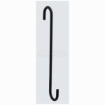 ASSA ABLOY AMERICAS RESIDENTIALI NC Modern S Hook, Black, 50-Lb. Load, 8 In.