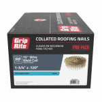 PRIMESOURCE BUILDING PROD. Collated Roofing Nails, Electrogalvanized Steel, 15 Degree, 1-3/4 x .120 In., 1000-Pk.