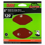 GATOR Gator 3783 Sanding Disc, 5 in Dia, 120 Grit, Fine, Aluminum Oxide Abrasive, Vented, 5/PK TOOLS GATOR