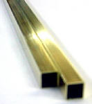 K & S PRECISION METALS Square Brass Tube, 5/32 x 12 In.