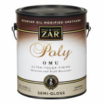 ZAR ZAR 36113 Polyurethane, Semi-Gloss, Liquid, Milky Clear, 1 gal, Can PAINT ZAR