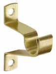 KENNEY Kenney KN826 Cafe Rod Bracket, Decorative, For: 7/16 in Dia Rods, Brass, 2/PK PAINT KENNEY
