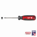 MILWAUKEE Milwaukee MT217 Screwdriver, #1 Drive, Square Drive, 6.7 in OAL, 3 in L Shank, Acetate Handle, Cushion-Grip Handle TOOLS MILWAUKEE