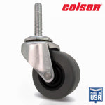 SHEPHERD HDWE. PROD., LLC. 2 in. Gray TPR and Steel Swivel Threaded Stem