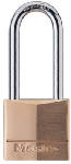 MASTER LOCK Master Lock 140DLH Padlock, Keyed Different Key, 1/4 in Dia Shackle, Steel Shackle, Solid Brass Body, 1-9/16 in W Body HARDWARE & FARM SUPPLIES MASTER LOCK