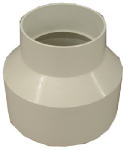 IPEX USA LLC PVC 6" Sewer & Drain x 4" DWV Reducing Coupling