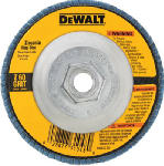 DEWALT DEWALT DW8313 Flap Disc, 4-1/2 in Dia, 5/8-11 Arbor, Coated, 80 Grit, Medium, Fiberglass Backing, Zirconia Abrasive TOOLS DEWALT