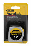 STANLEY STANLEY 33-212 Measuring Tape, 12 ft L Blade, 1/2 in W Blade, Steel Blade, Metal Case, Closed Case TOOLS STANLEY