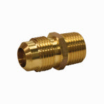 SHARKBITE/CASH ACME Eastman 3/8 In. OD Flare x 1/2 In. MIP (tapped 3/8 In. FIP) Brass Adapter Gas Fitting