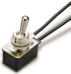 GB Gardner Bender GSW-18 Toggle Switch, 125/250 VAC, SPST, Lead Wire Terminal, Steel Housing Material, Silver ELECTRICAL GB