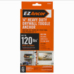 ITW BRANDS EZ ANCOR HEAVY DUTY DRYWALL PULL TOGGLE ANCHOR 1/4 10PK HARDWARE & FARM SUPPLIES ITW BRANDS